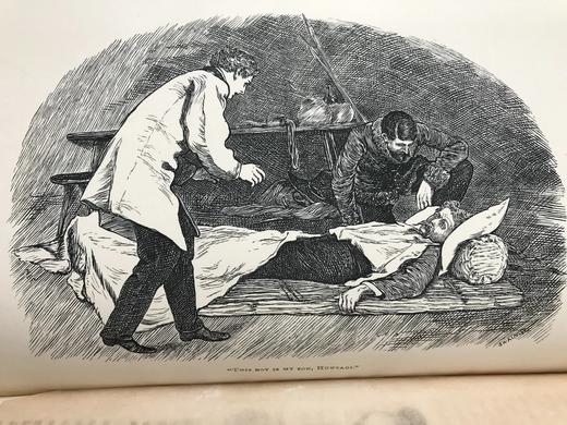 1869年 康希尔杂志 12页精美版画插图 真皮精装大32开 商品图10