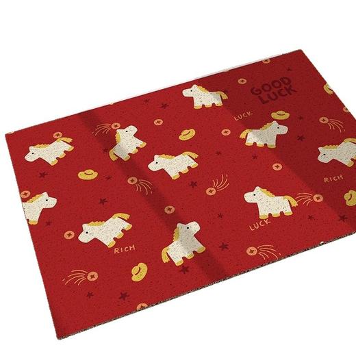 【马年新年地毯】入户门地垫2026新年进门脚垫 玄关防滑垫家用门口耐脏丝圈地垫 商品图4