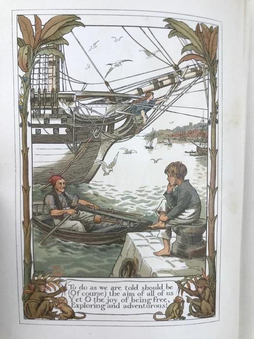 1908年 卢卡斯儿童故事集《远走高飞》 约20幅插图 漆布精装32开 商品图2