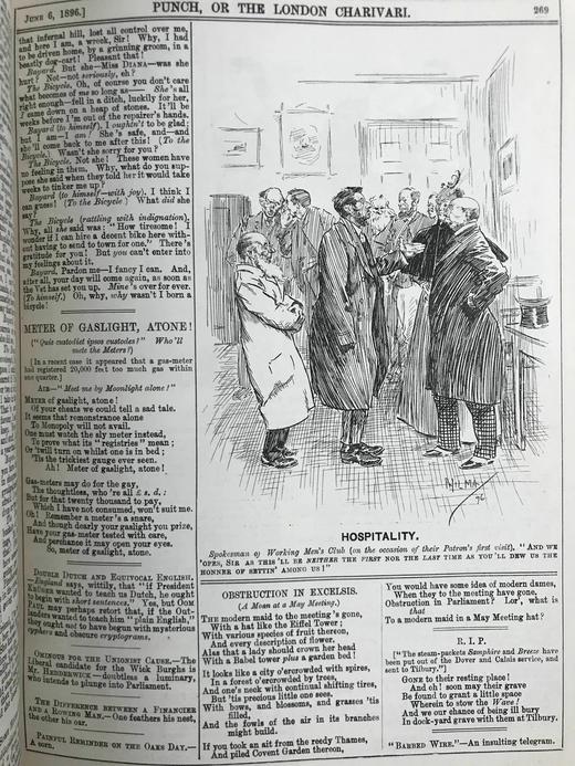 1896年 英国讽刺漫画杂志《笨拙》 数百幅插图 漆布精装16开 商品图12