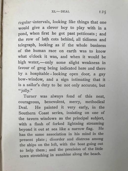 1895年 罗斯金《英国的港口》 透纳13幅插图 漆布精装32开 商品图13