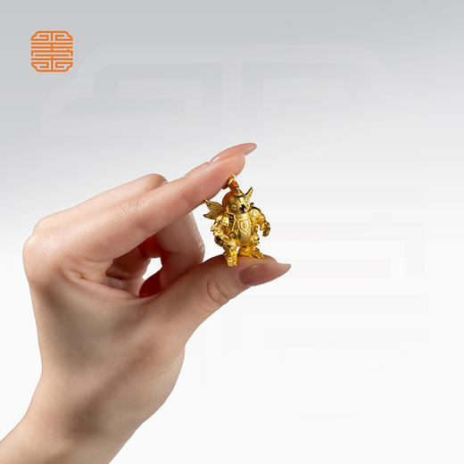 玺匠金铺《足金生肖机甲之鸡》足金9999 吊坠项链生日礼物 商品图5