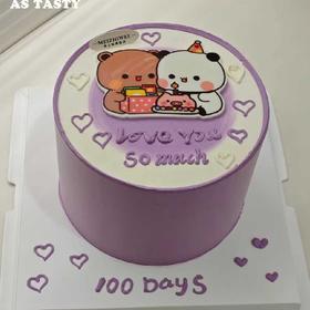 819.香芋味动物奶油蛋糕