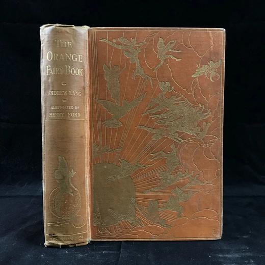 1906年 安德鲁·朗格《橙色童话书》 8幅彩色与大量黑白插图 漆布精装32开 商品图0