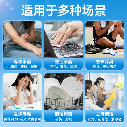 可孚酒精75度医用消毒液水医疗乙醇家用杀菌专用喷雾装500ml大瓶 商品图2