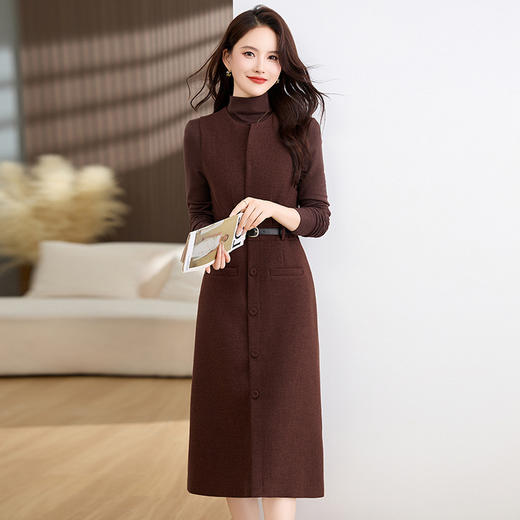 高级感气质羊毛呢加厚背带马甲连衣裙两件套女秋冬新款套装裙MEIQIN1835 商品图2