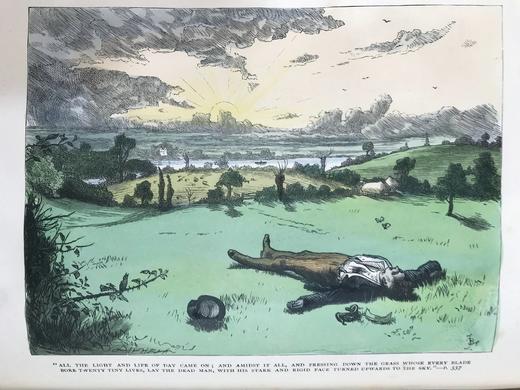 约19世纪后期 狄更斯《尼古拉斯·尼克贝/非商业旅人》 85幅插图（含套色版画） 皮装16开 商品图5