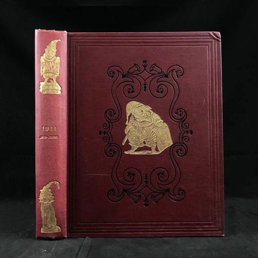 1911年1-6月 英国讽刺漫画杂志《笨拙》 数百幅插图 漆布精装16开 商品图0