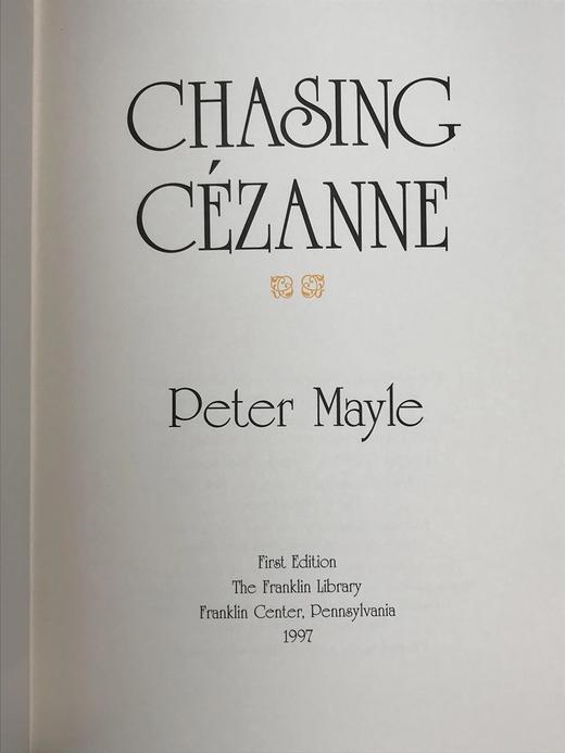 签名首版！彼得・梅尔《追逐塞尚》 富兰克林图书馆豪华皮装本 商品图3