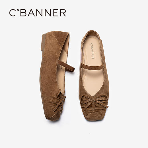 【上新】千百度低跟蝴蝶结玛丽珍鞋女2026春季新款舒适薄底轻便平底单鞋A26196083 商品图4