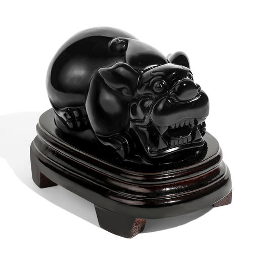 黑曜石貔貅 吉祥摆件 商品图0