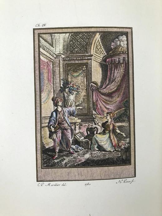 限量1500册 1928年 阿拉伯爱情故事《三件礼物》 5幅彩色铜版画插图 精装大32开 商品图10