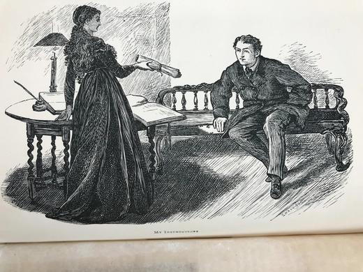 1869年 康希尔杂志 12页精美版画插图 真皮精装大32开 商品图7