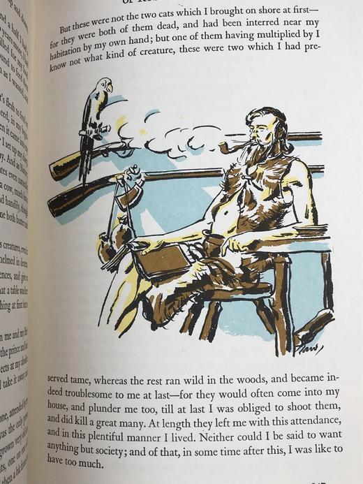 丹尼尔・笛福《鲁滨逊漂流记》配多幅精美彩色插图 豪华皮装 商品图7