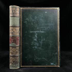 约19世纪后期 莎士比亚作品集（喜剧卷1） 约百幅插图 真皮精装16开