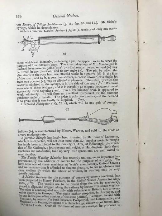 1832年 园丁杂志 近百幅版画插图 漆布脊精装大32开 商品图11