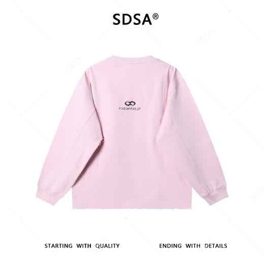 M5253SDSA男士秋冬新款痞帅男装美式撞色印花字母圆领卫衣百搭时尚上衣 商品图5