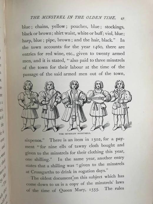 1892年 过去的英格兰 约10余幅插图 漆布精装大32开 商品图11