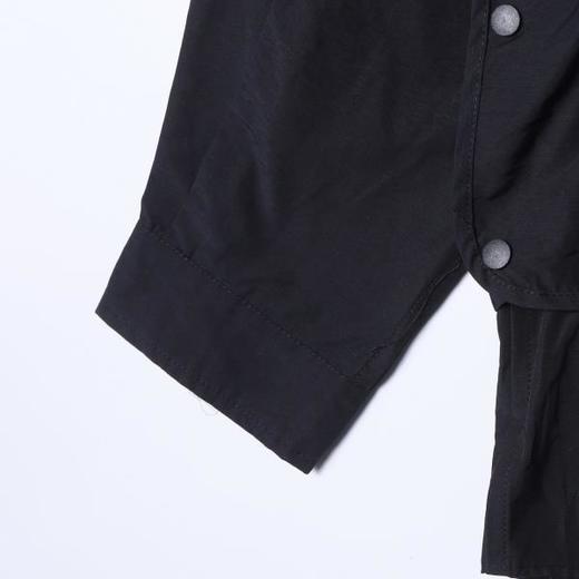 7002SDSA男士秋冬新款痞帅男装潮牌纯色拼接设计连帽衬衫百搭宽松衬衣 商品图4