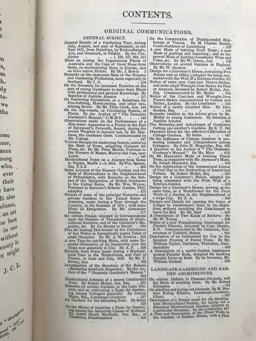 1832年 园丁杂志 近百幅版画插图 漆布脊精装大32开 商品图3