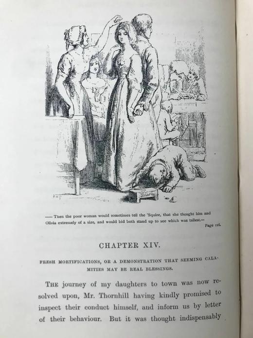 1896年 戈德史密斯《威克菲尔德牧师》 32幅插图 漆布精装32开 商品图14