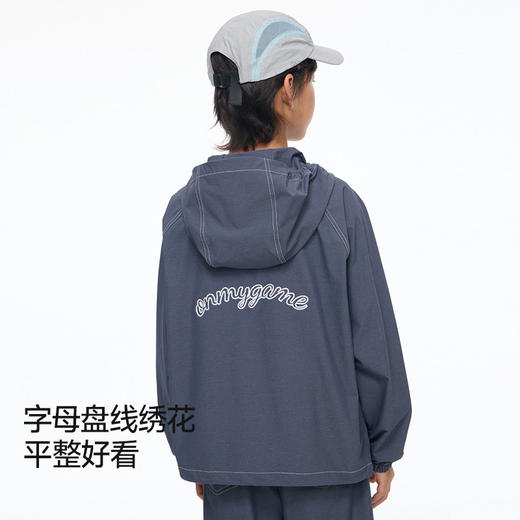 【26春新品】onmygame【运动牛仔】儿童外套耐磨防泼水男童连帽衫 GQ1T120240 商品图4
