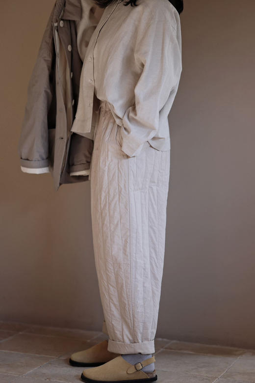 黄阿福 柞蚕丝丝棉九分棉裤 商品图1