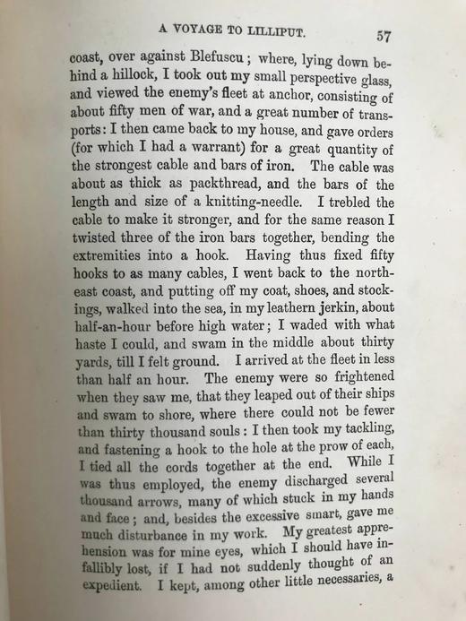 约19世纪后期 斯威夫特《格列佛游记》 1幅插图 漆布精装32开 商品图9