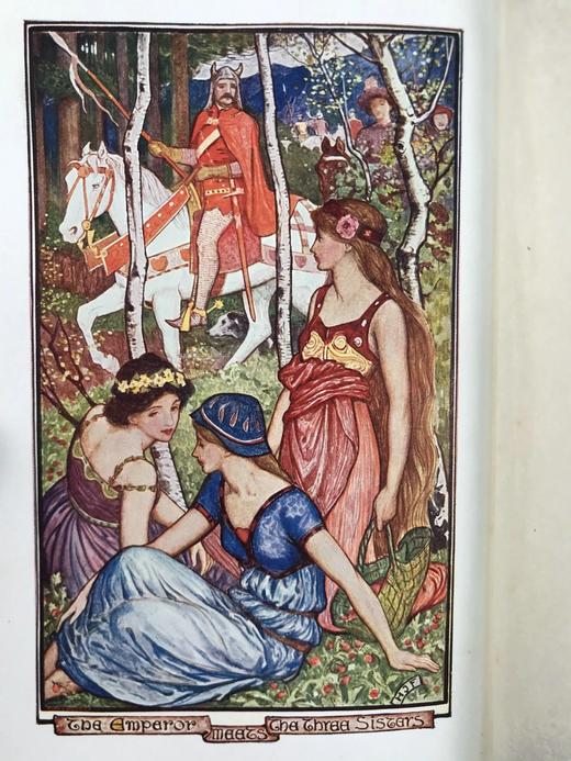 1902年 安德鲁·朗格《紫罗兰童话书》 多幅彩色与大量黑白插图 漆布精装32开 商品图2