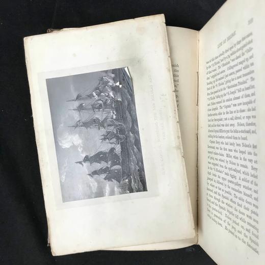 1877年 罗伯特·骚赛《纳尔逊勋爵传》 12幅版画插图 全真皮精装大32开 商品图2