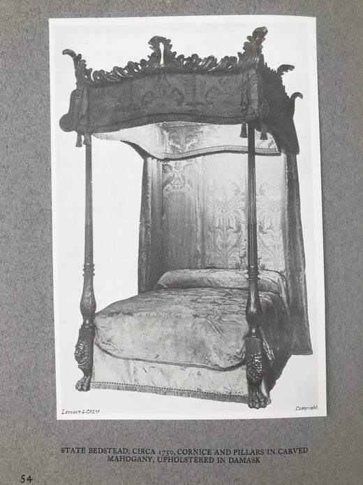 8开本 1909年 十七-十八世纪英国豪宅装饰与家具图集 约150幅插图 漆布精装 商品图12