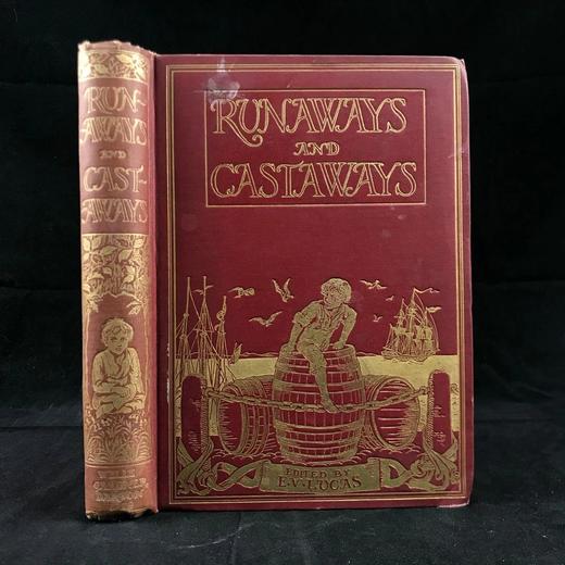 1908年 卢卡斯儿童故事集《远走高飞》 约20幅插图 漆布精装32开 商品图0