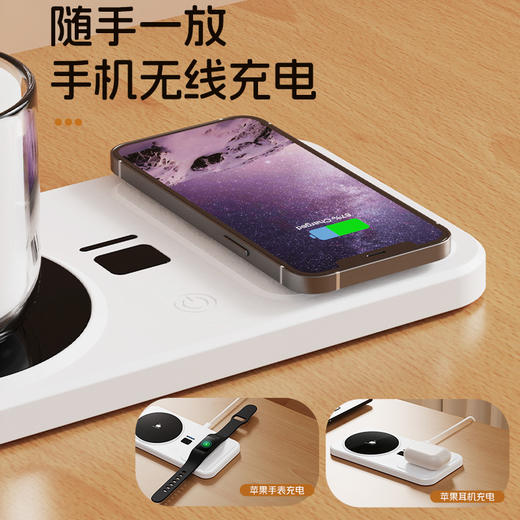 新款智能加热杯垫办公室热牛奶咖啡保温暖杯垫家用桌面恒温定时杯 商品图3