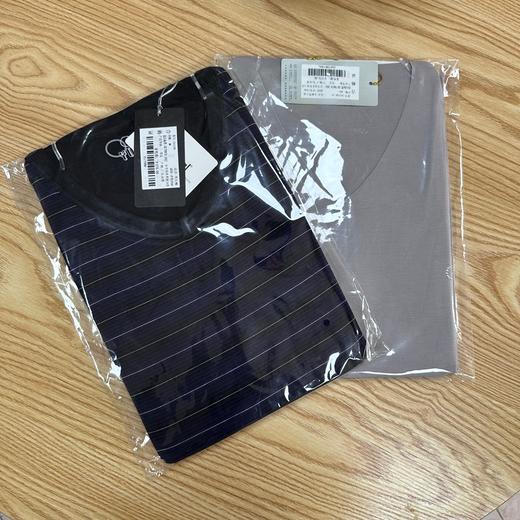 【特惠不退换】男装莫代尔纯色/条纹亲肤贴服打底单件上衣   2SZ108/2SZ108-18 商品图5