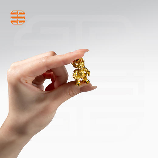 玺匠金铺《足金生肖机甲之龙》足金9999 吊坠项链生日礼物 商品图5