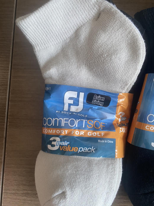 全新正品FJ毛巾底高尔夫球运动袜一卡三双6双起卖颜色留言不留言随机发 商品图1