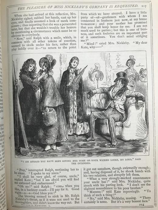 约19世纪后期 狄更斯《尼古拉斯·尼克贝/非商业旅人》 85幅插图（含套色版画） 皮装16开 商品图9