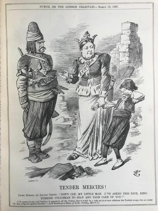 1897年1~6月 英国讽刺漫画杂志《笨拙》 数百幅插图 漆布精装16开 商品图6