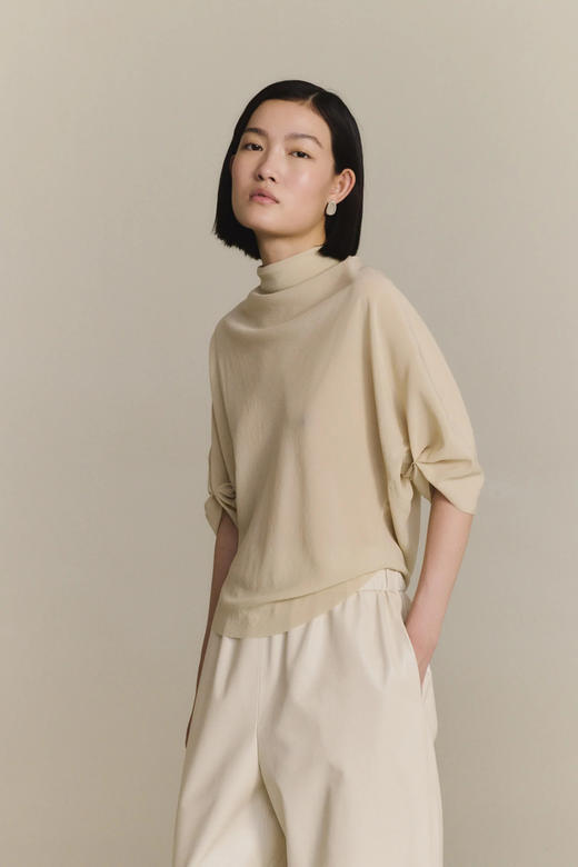 Cortana 26PS 栀子白liv真丝上衣 商品图1