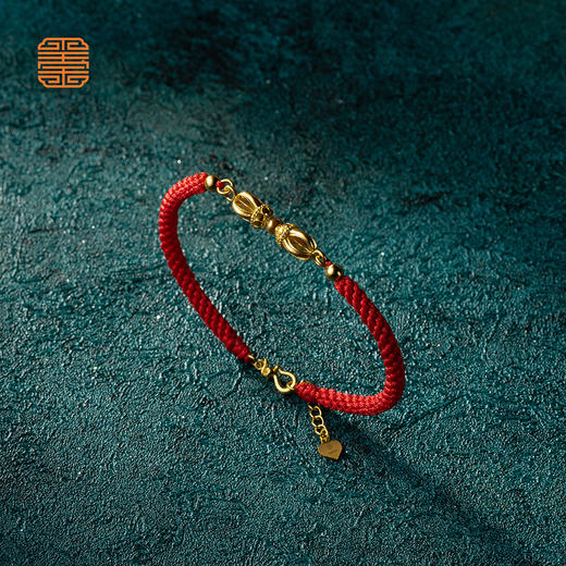 玺匠金铺《金刚杵手链》足金9999 黄金手链 商品图0