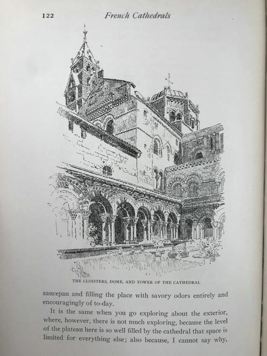 1909年 法国宗教建筑图集 183幅插图 漆布精装16开 商品图12
