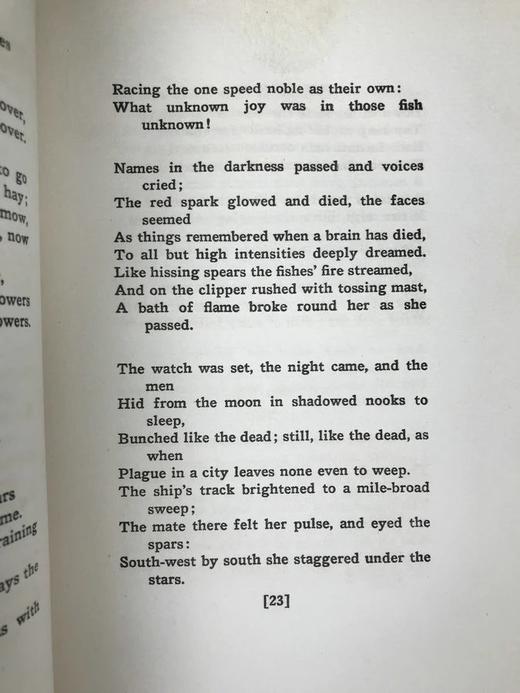 限量400册签名本 1923年 约翰·曼斯菲尔德诗集 布脊精装大32开 商品图8