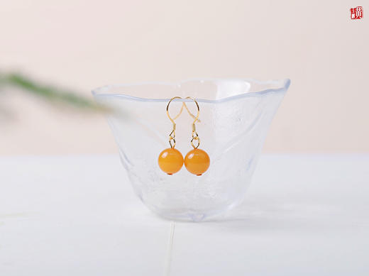 蜜蜡耳坠 商品图2