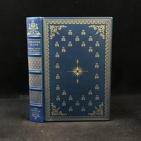 限量版！含藏书票 罗伯特・路易斯・史蒂文森《金银岛》 配插图 富兰克林图书馆豪华皮装本