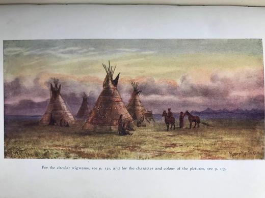 1910年 世界各地风物志含中国内容 24幅彩色插图 漆布精装32开 商品图7