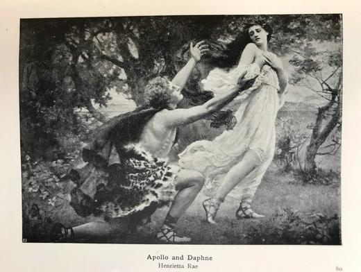 1909年 希腊与罗马传说 16幅插图 真皮脊精装32开 商品图9