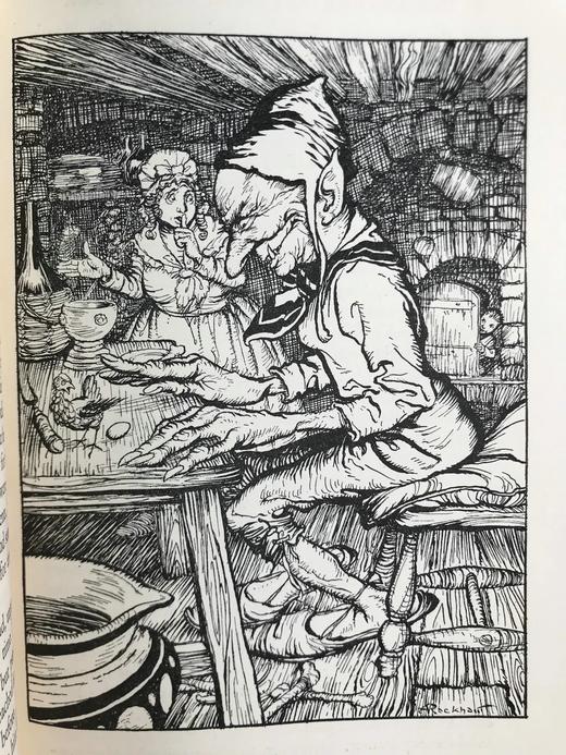 1933年 亚瑟·拉克姆童话集 数十幅精美插图 布面精装大32开 商品图14