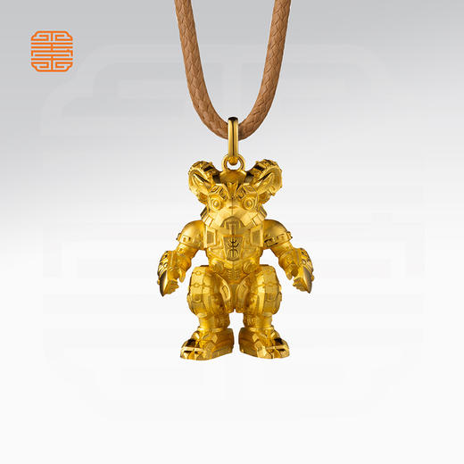 玺匠金铺《足金生肖机甲之羊》足金9999 吊坠项链生日礼物 商品图4