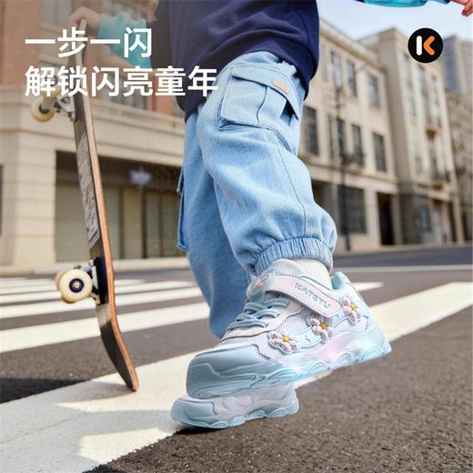 卡特兔儿童运动鞋男童2026年春季宝宝灯鞋老爹鞋防滑透气跑步鞋 商品图3
