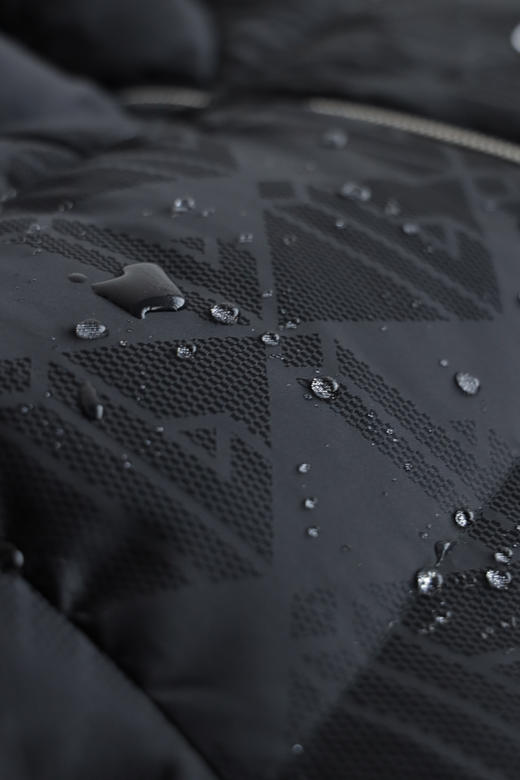 L.A.C 法西小渔 冬季菱格暗纹立领厚羽绒服 YR202 商品图5